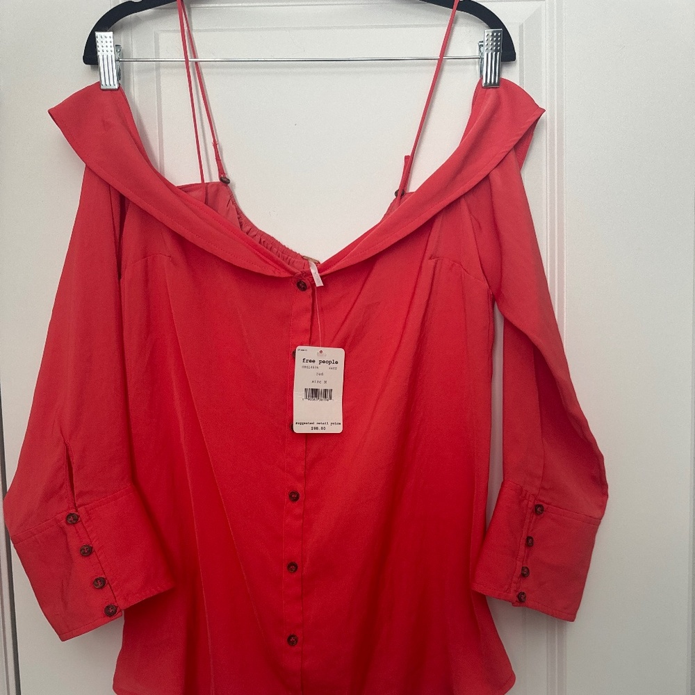 Free People Cold Shoulder Top